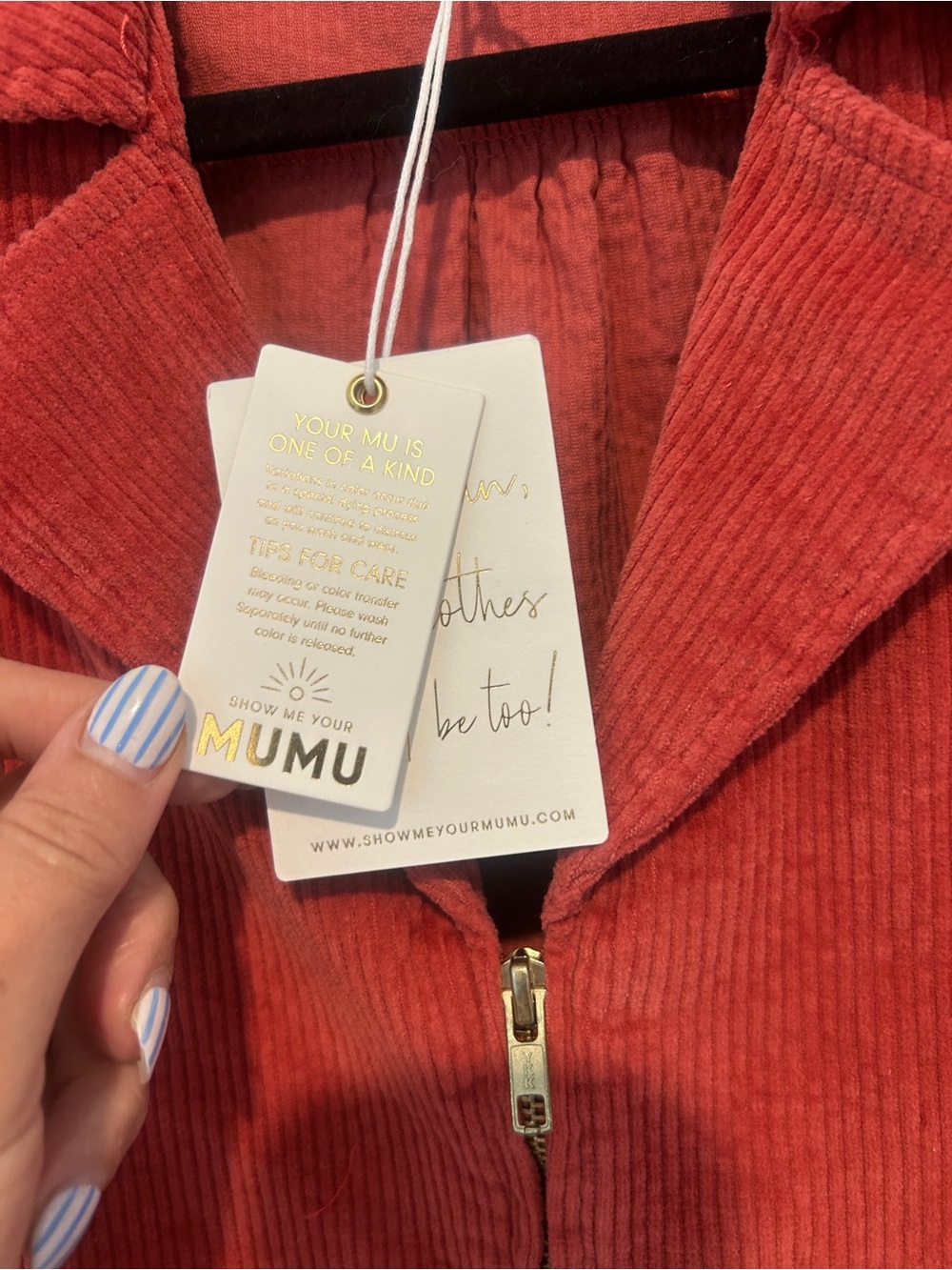 Show Me Your MuMu Outlaw Dress in Rose Corduroy size medium NWT - Picture 6 of 9